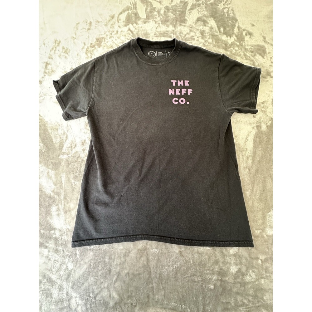 The Neff Co Men's High And‎ Happy Black T-shirt Tee Size Medium Shirt Sleeve EUC